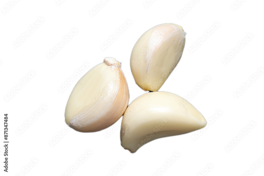 Garlic isolated on white Garlic isolated on white