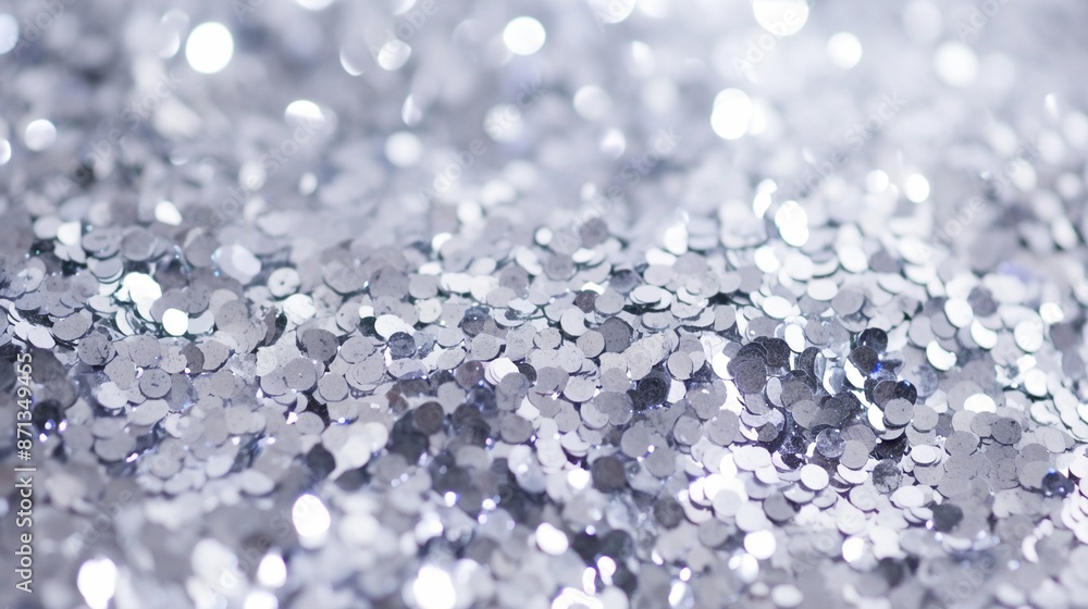 銀色のスパンコールのテクスチャー4