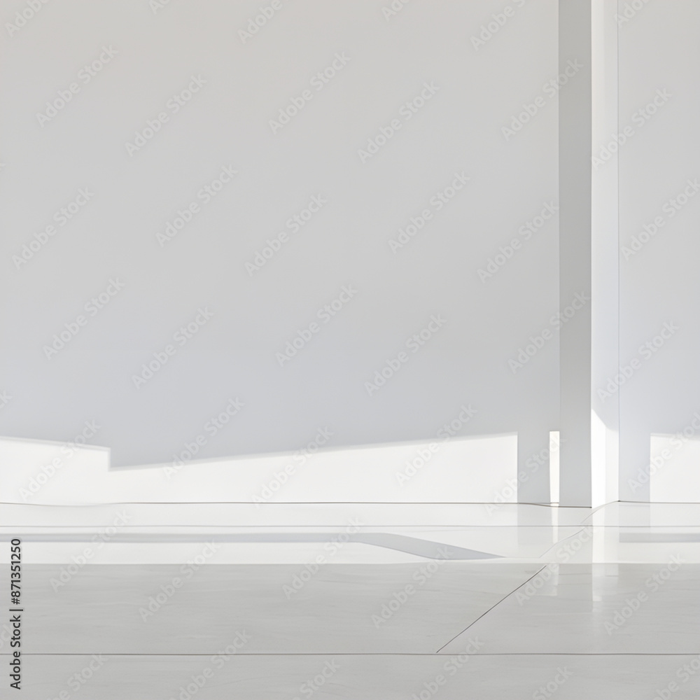 Minimalist white gallery space contemporary desing empty white Minimalist white gallery space contemporary desing empty white