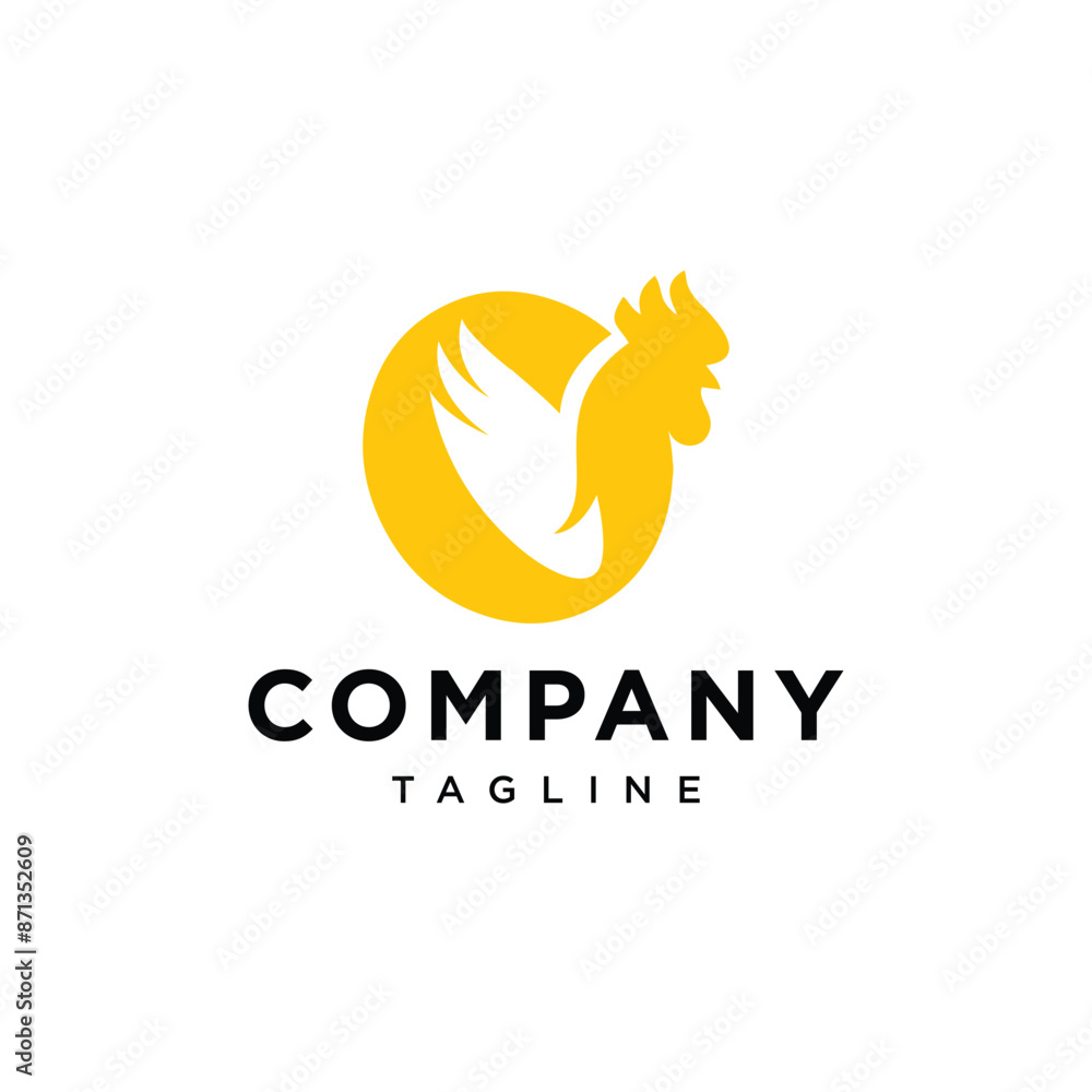 Letter O Rooster logo icon vector template.eps Letter O Rooster logo icon vector template.eps