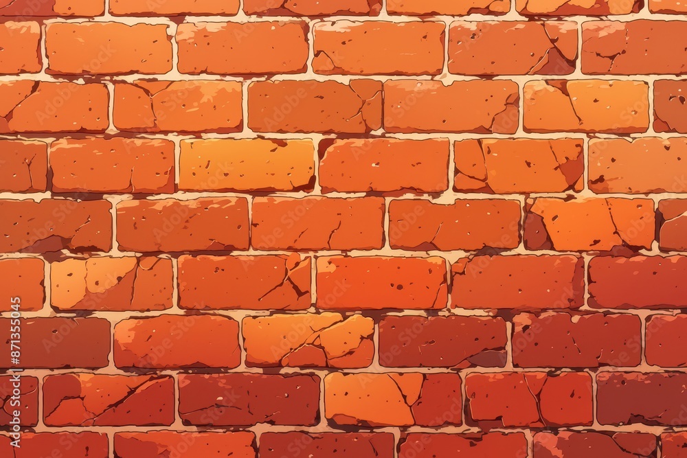 Obraz premium Red Brick Wall Texture