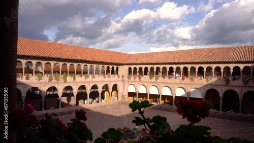 inca temple of the sun qorikancha in cusco peru