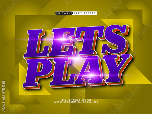 lets play editable text effect in game and kids text style