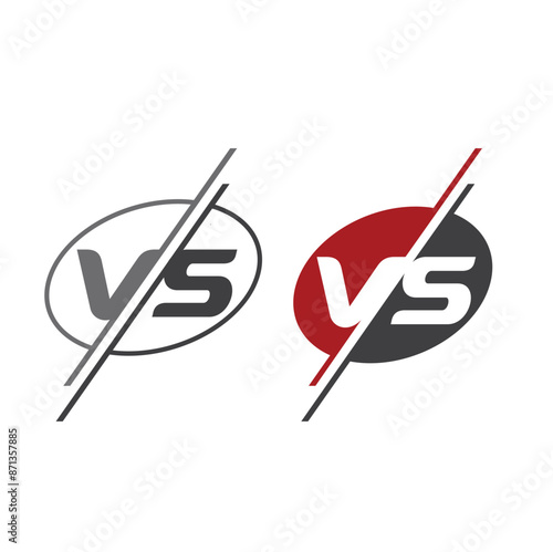 versus symbol, versus icon, vector art.
