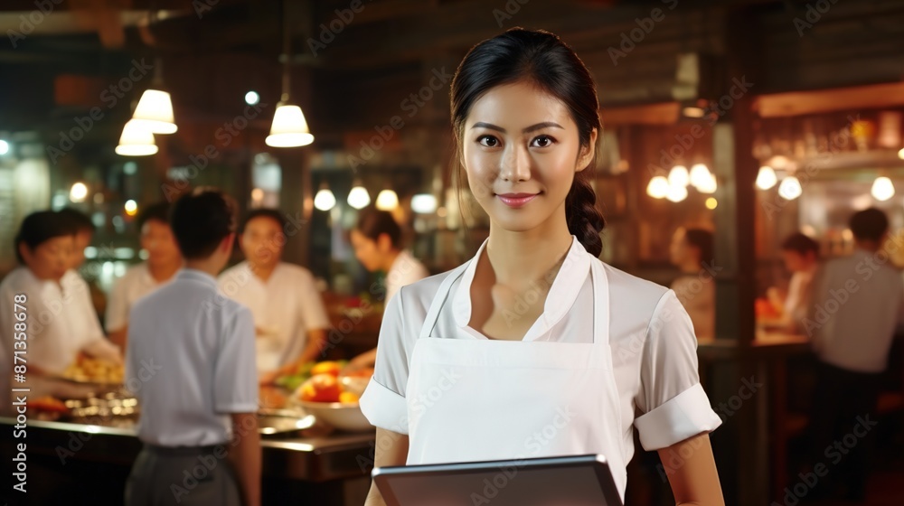 woman in restaurant woman in restaurant