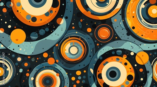 Abstract seamless pattern with modern and stylish design for desktop wallpapers