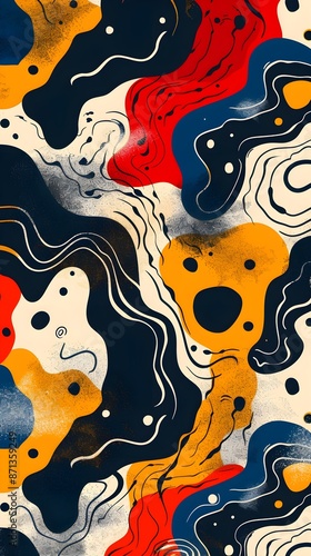 Abstract seamless pattern with modern and stylish design for desktop wallpapers