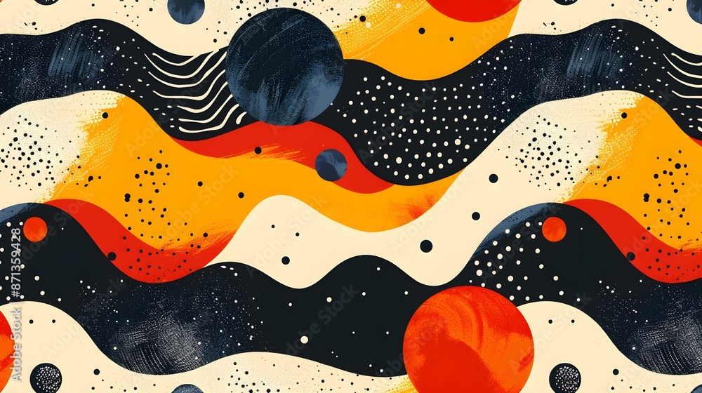 Abstract seamless pattern with modern and stylish design for desktop wallpapers