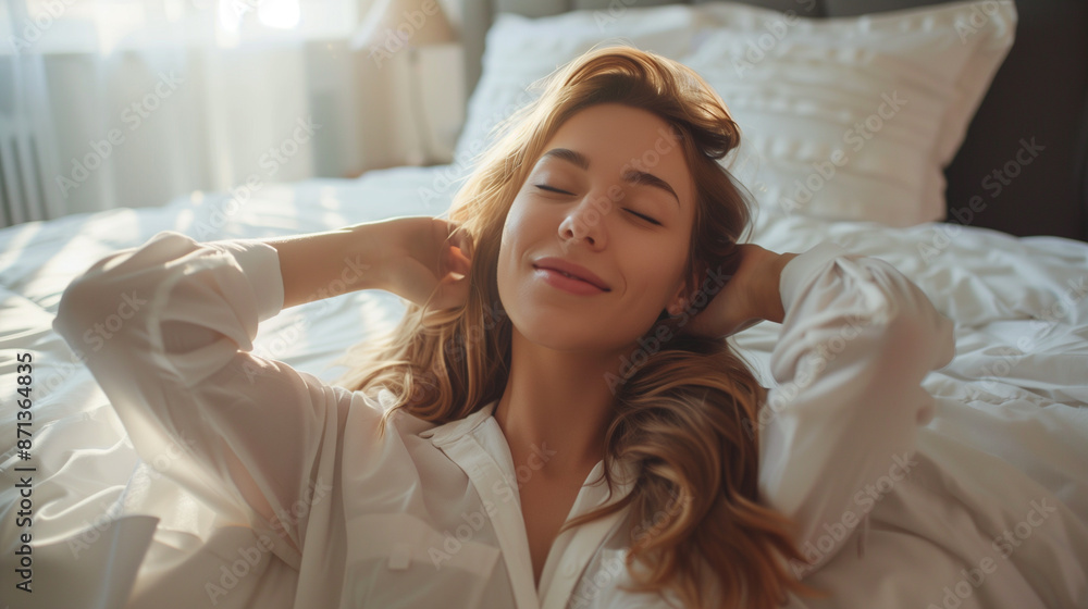 眠る若い女性 眠る若い女性