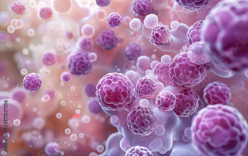 Obraz na płótnie Spherical Bacteria Neisseria Gonorrhoeae w salonie