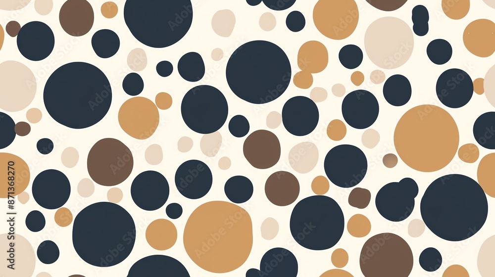Polka-dot pattern with a classic, sophisticated neutral palette Polka-dot pattern with a classic, sophisticated neutral palette