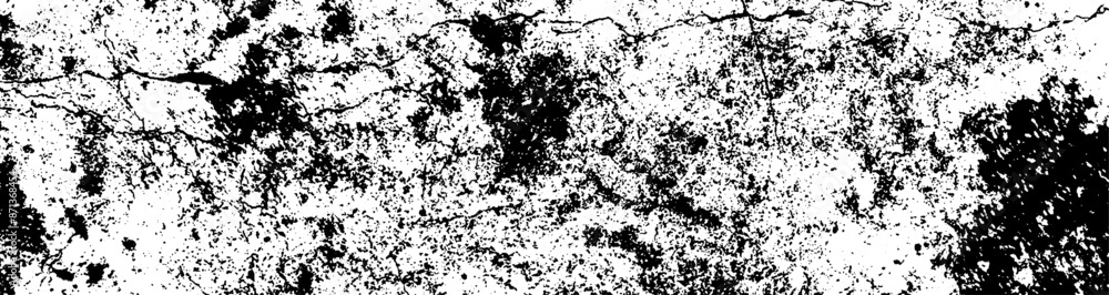 Fototapeta premium Scratched grunge urban background, Dust texture overlay, vector