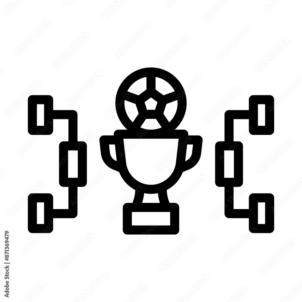 6 tournament line icon illustration vector graphic 6 tournament line icon illustration vector graphic