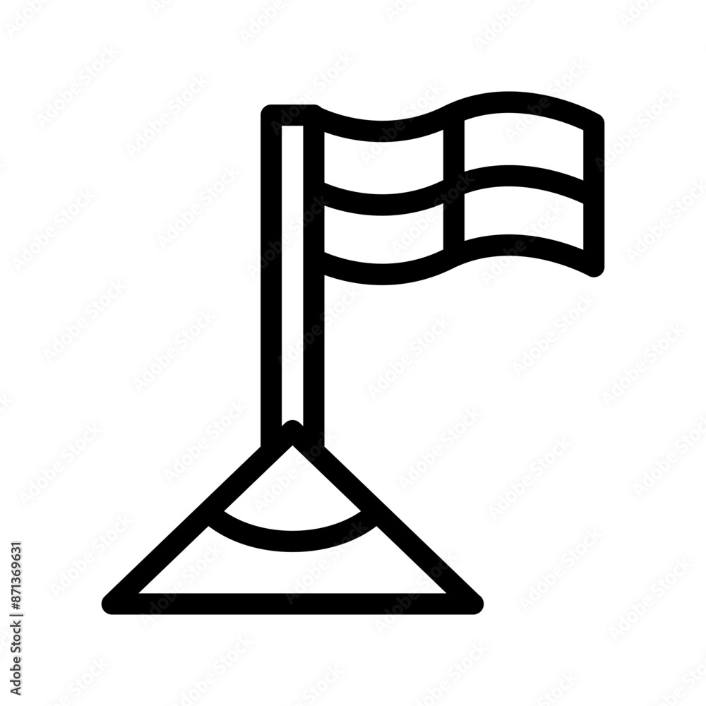 30 corner flag line icon illustration vector graphic 30 corner flag line icon illustration vector graphic