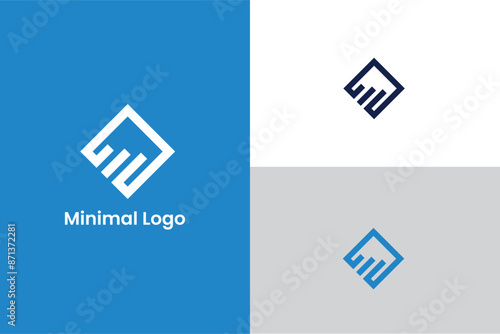 finance logo design concept, Money, banking or broker and growth logo design template, progress, brandmark