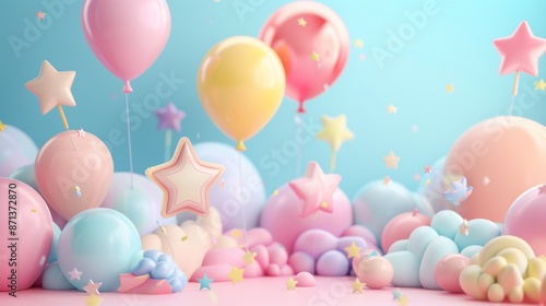Abstract pattern background for Children's Day Children's photography corner