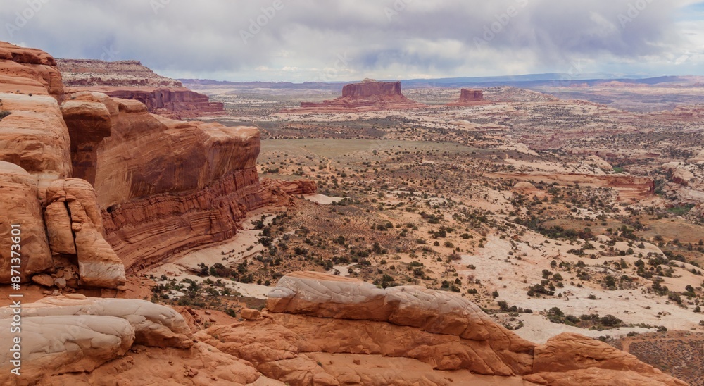 Buttes and mesa in Canyon Lands, Moab, Utah, United States of America. Buttes and mesa in Canyon Lands, Moab, Utah, United States of America.