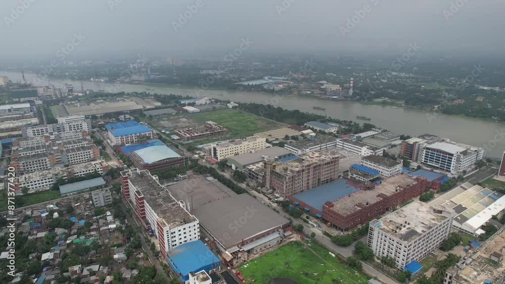Video Showing the Export Processing Zone (EPZ) in a Riverside location in Bangladesh. Video Showing the Export Processing Zone (EPZ) in a Riverside location in Bangladesh.