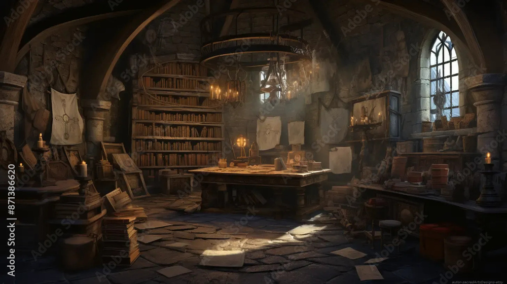 Scribe's Chamber: Secrets of a Fantasy Castle Fantasy wallpaper Scribe's Chamber: Secrets of a Fantasy Castle Fantasy wallpaper
