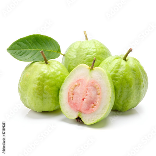 Guava on a white background