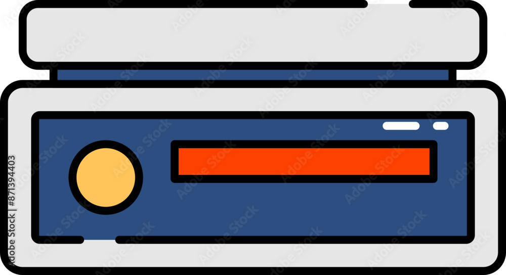 Digital weight scale illustration Digital weight scale illustration