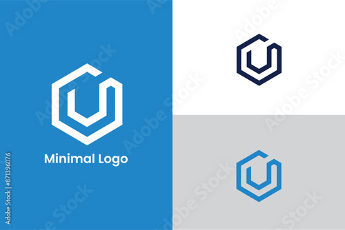 initial letter C G hexagon home icon modern minimal elegant construction logo, letter G C hexagon for construction, home, real estate, building, property creative Minimal trendy professional abstract 