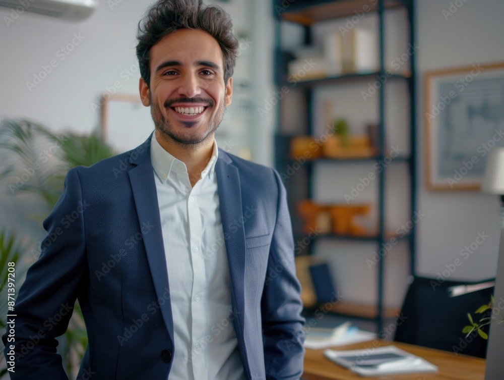 Fototapeta premium Businessman at desk