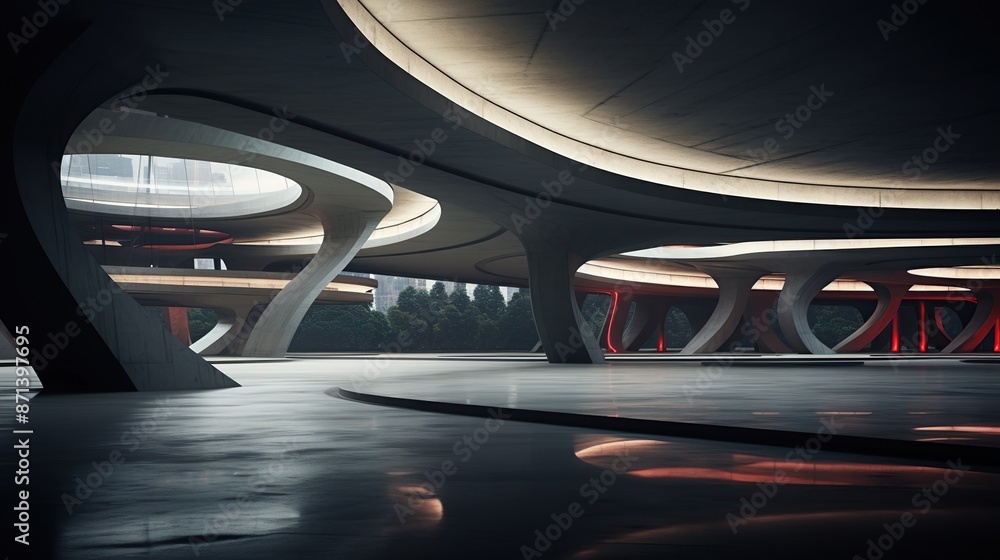 Futuristic Concrete Architecture: A Modern Design Futuristic Concrete Architecture: A Modern Design