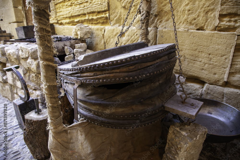 Old forge bellows