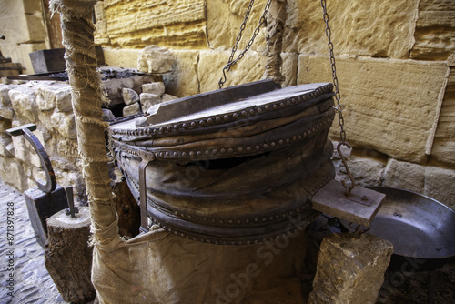 Obraz na płótnie Old forge bellows w salonie