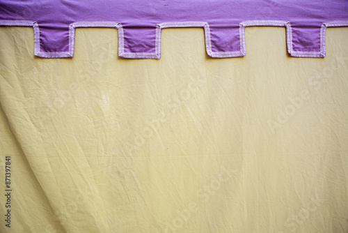 Obraz na płótnie Medieval yellow fabric w salonie