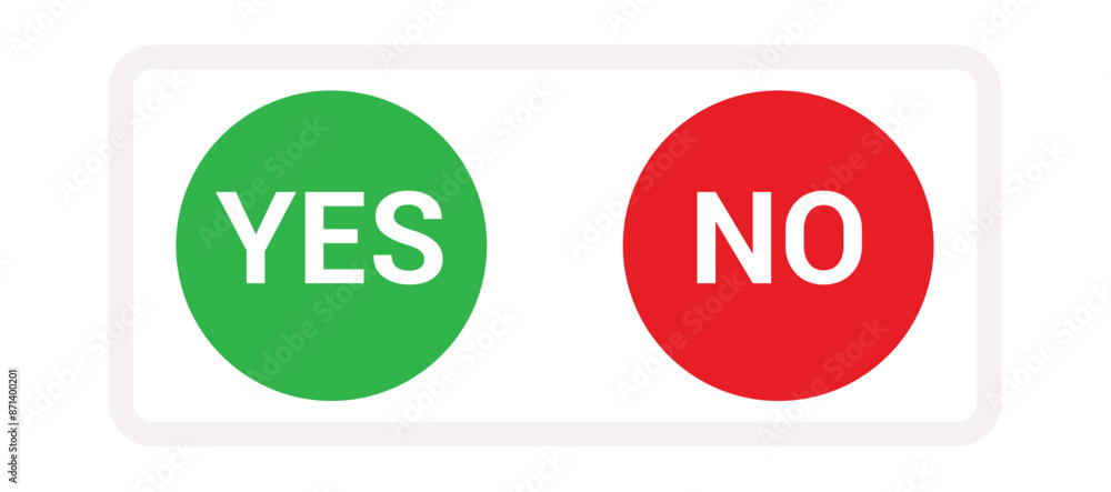 Yes or No Buttons Click: Royalty-Free Pressing Button Illustration Yes or No Buttons Click: Royalty-Free Pressing Button Illustration