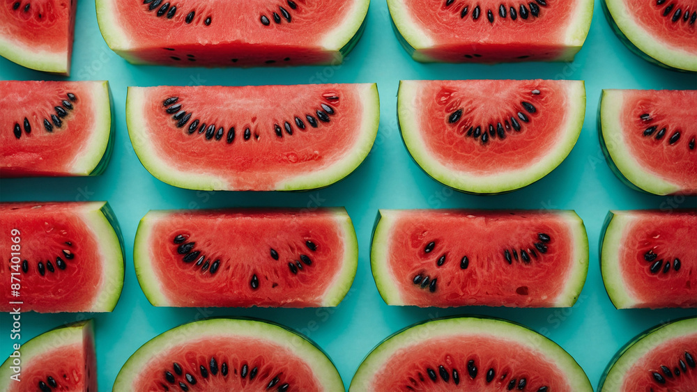 slices of watermelon slices of watermelon