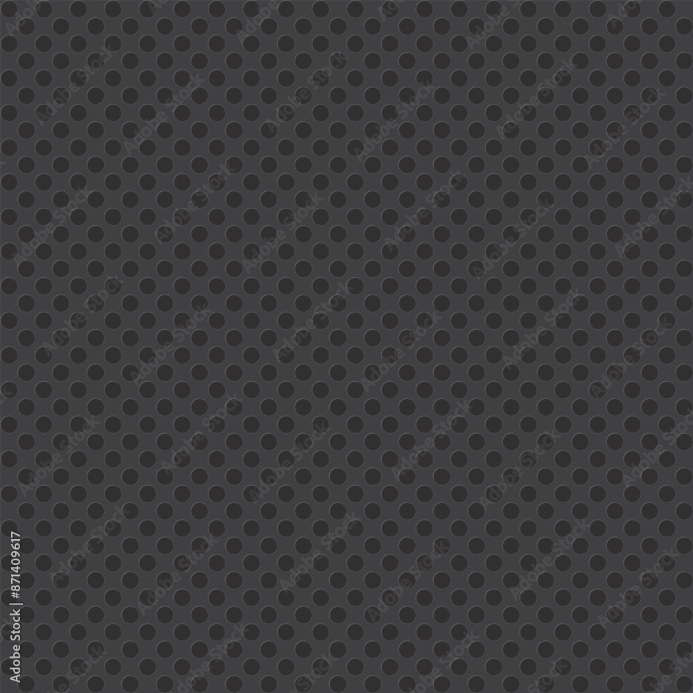 Abstract black geometric texture, seamless pattern of small rings or pixels in gray and black colors. Perforated metal mesh dark background Abstract black geometric texture, seamless pattern of small rings or pixels in gray and black colors. Perforated metal mesh dark background