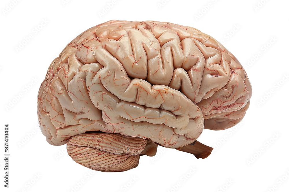 Human Brain Isolated On White Background Human Brain Isolated On White Background