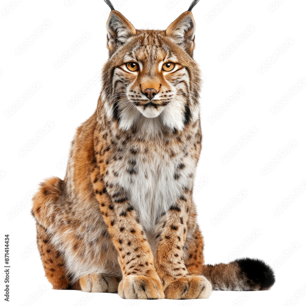 Photo of Lynx isolated on transparent background Photo of Lynx isolated on transparent background
