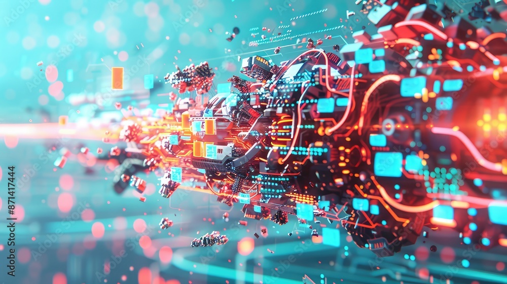 Futuristic Cyber Fortress: Holographic Data Protection with Advanced AI Systems in Ultra-High Detail 4K Imagery, Generative AI Futuristic Cyber Fortress: Holographic Data Protection with Advanced AI Systems in Ultra-High Detail 4K Imagery, Generative AI