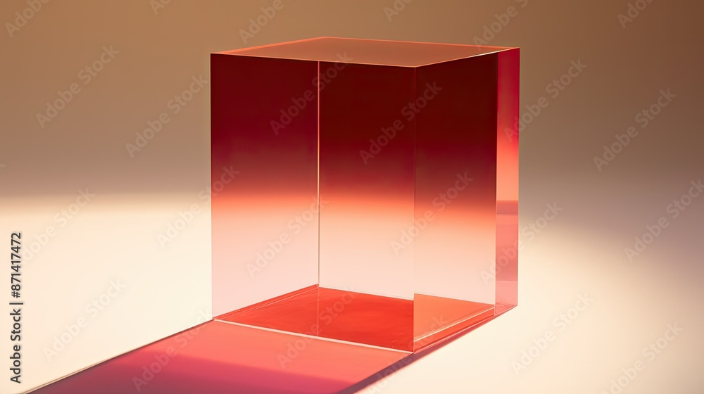 Fototapeta premium refraction light red gradient