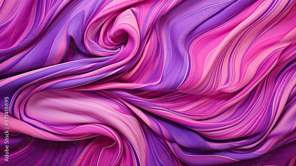 Obraz premium swirls pink purple pattern