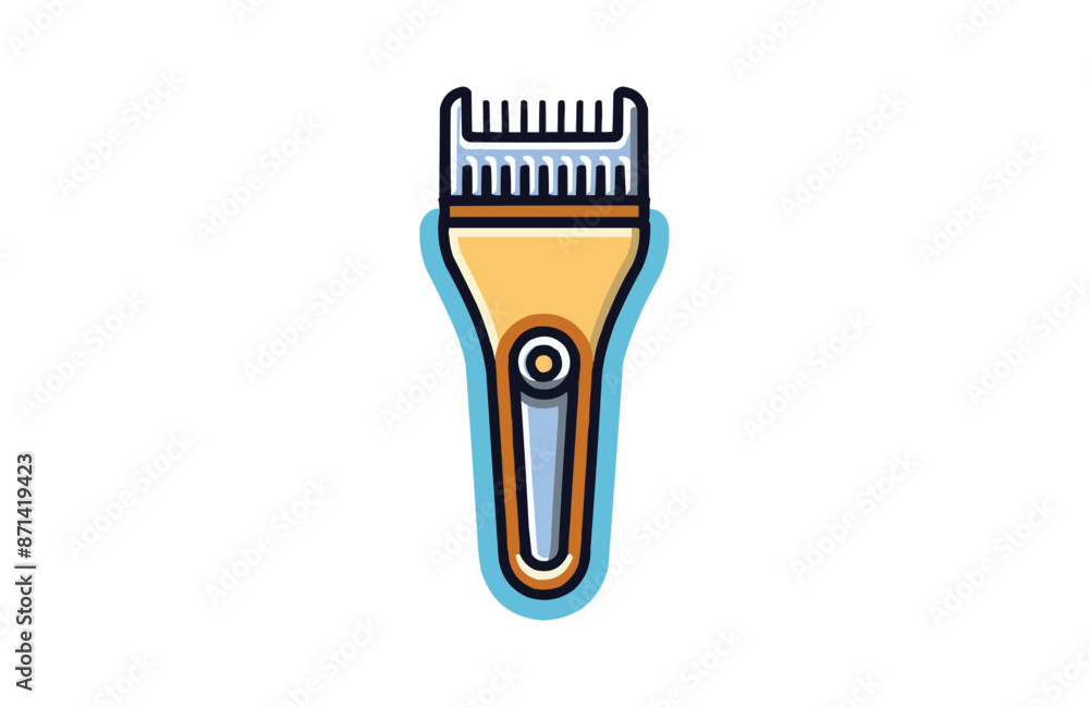 Colorful hair clippers icon isolated on white background. Colorful hair clippers icon isolated on white background.