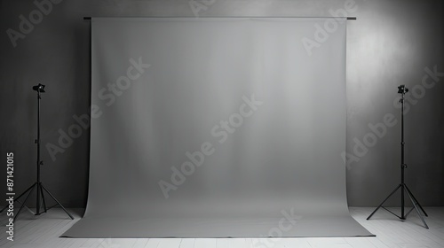 smooth gray studio backdrop photo