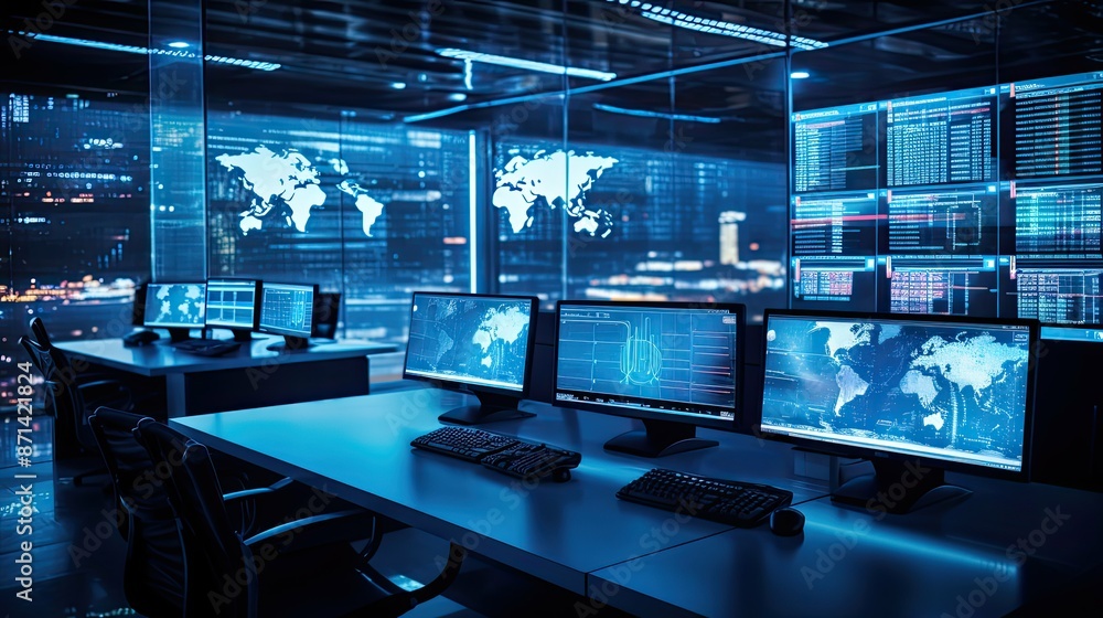 Fototapeta premium e infrastructure technology