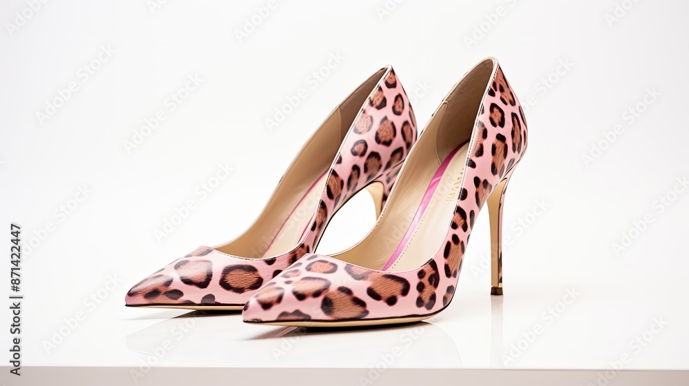 Naklejka premium style pink cheetah print