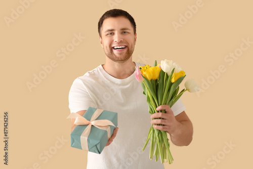 Handsome happy young man wi...