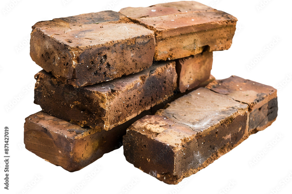 stack of bricks isolated on transparent background stack of bricks isolated on transparent background
