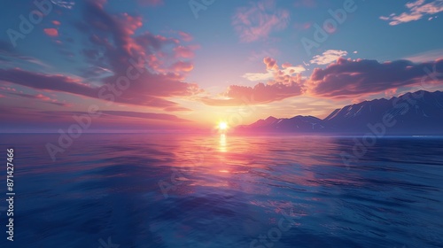 sunrise over the sea