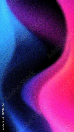 Wallpaper Mural teal to purple to pink abstract curvy grainy texture gradient background wallpaper Torontodigital.ca