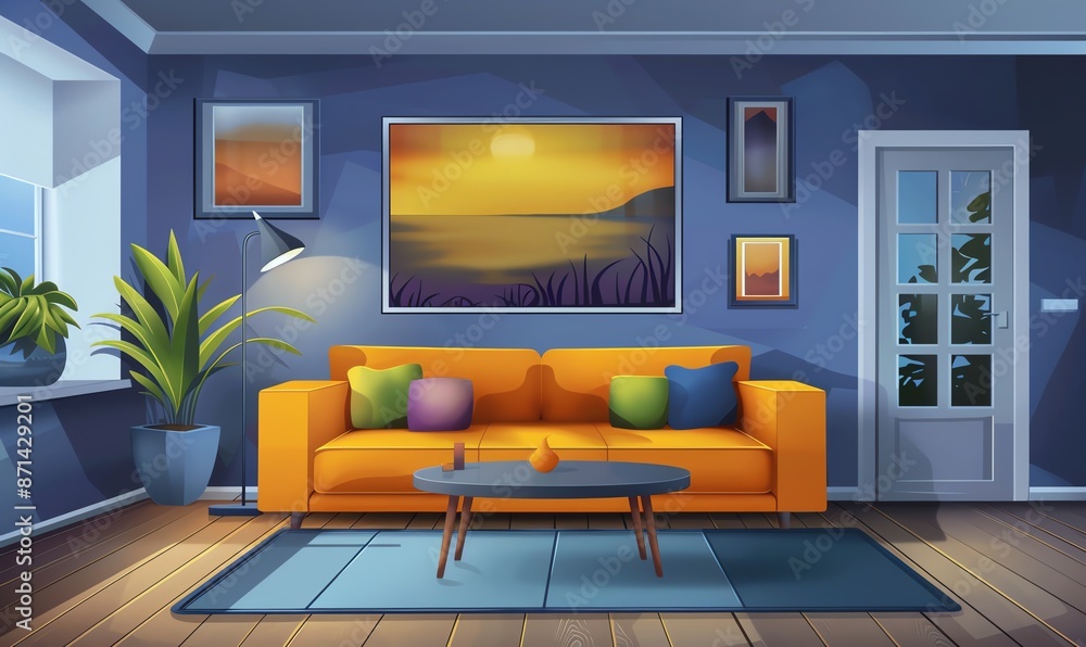Interior Design Modern Living Room Cozy Simple Modern Aesthetics. Interior Design Modern Living Room Cozy Simple Modern Aesthetics.