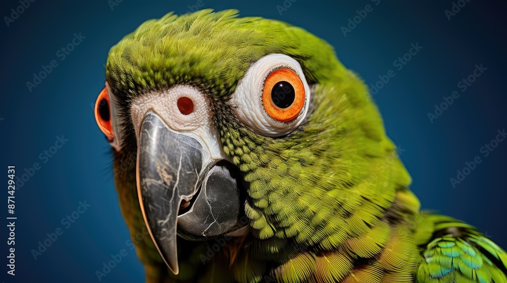 Fototapeta premium joy blue crowned conure