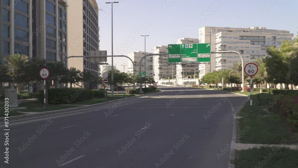 Al Raha district, a residential area under development in Khalifa city, the suburb of Abu Dhabi, UAE Al Raha district, a residential area under development in Khalifa city, the suburb of Abu Dhabi, UAE